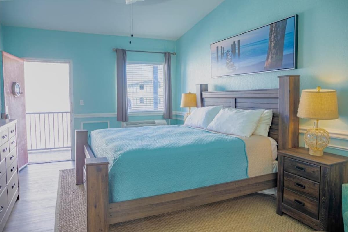 Renovated guest room interior
